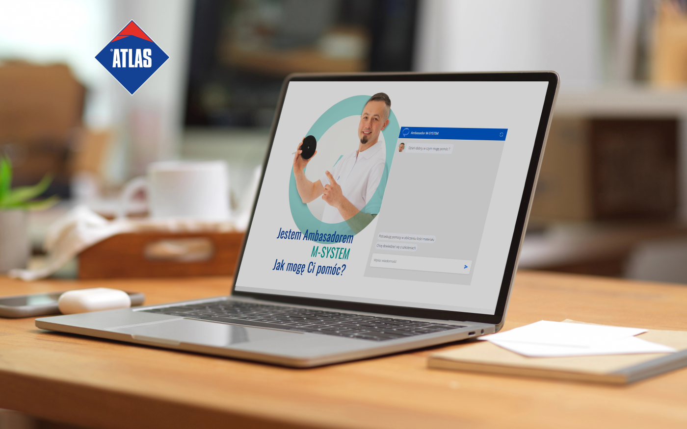 ATLAS M-SYSTEM virtual AI assistant and system consumption calculator